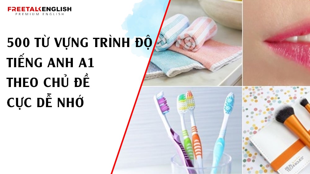 500 từ vựng trình độ tiếng Anh A1 theo chủ đề cực dễ nhớ